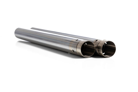 GP SUSPENSION CHROME 24 7/8" FORK TUBES MODIFIED FOR USE WITH GP SUSPENSION 25MM CARTRIDGE KIT